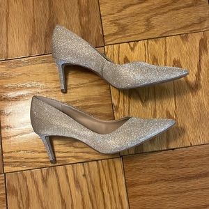 Gold Glitter 2” Stiletto Heels